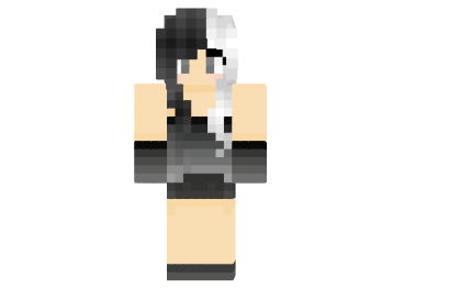  Black And White Skin  Minecraft