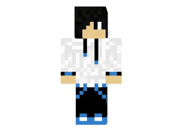  Black Blue Hoodie Boy Skin  Minecraft