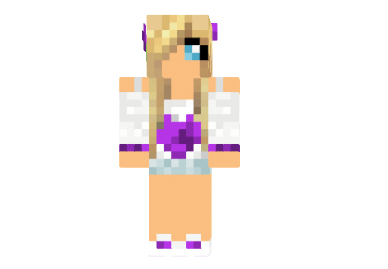  Blonde Heart Girl Skin  Minecraft