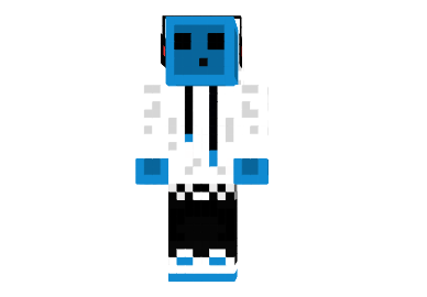  Blue Slim Skin  Minecraft