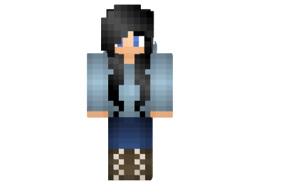  Blue Sweater Girl Skin  Minecraft