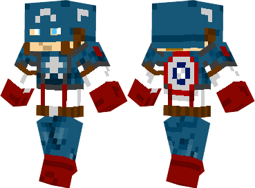  Captain America Skin  Minecraft