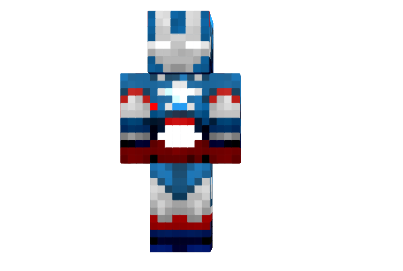  Captain Iron Man Skin  Minecraft