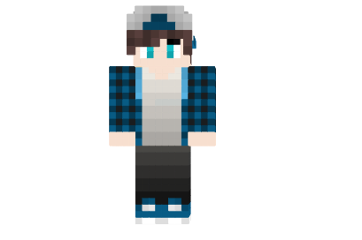 лАл║л░ЛЄл░ЛѓЛї Cool Guy Skater Blue Skin л┤л╗ЛЈ Minecraft.