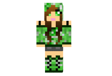  Creeper Girl Skin  Minecraft