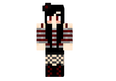  Cute Gothic Girl Skin  Minecraft