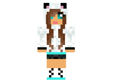  Cute Panda Girl Skin  Minecraft