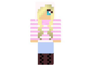  Cute winter Girl Skin  Minecraft