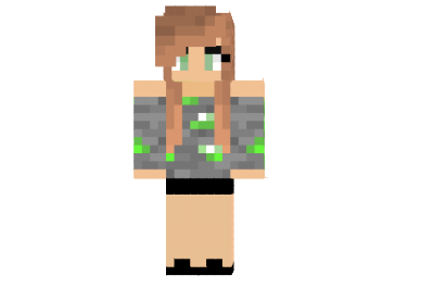  Emerald Girl Skin  Minecraft