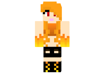  Fire Baby Skin  Minecraft