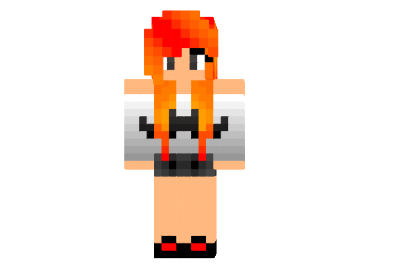  Fire Mustache Girl Skin