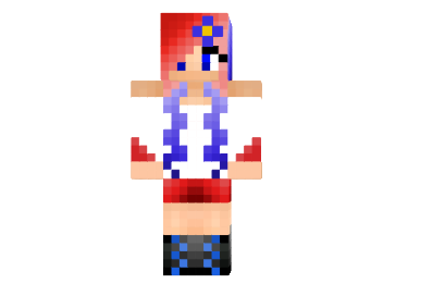  Fourth Of July Girl HD Skin  Minecraft