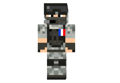  French Soldier Skin  Minecraft