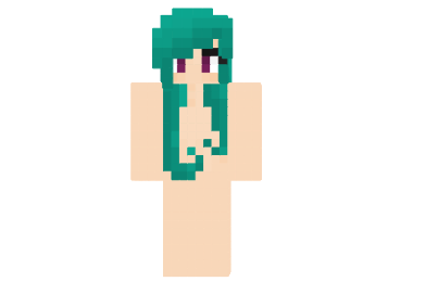  Girl With Blue Hair Skin  Minecraft