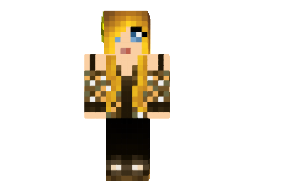  Glowstone Girl Skin  Minecraft