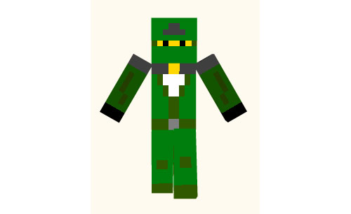 Скачать Green Ninja Skin для Minecraft