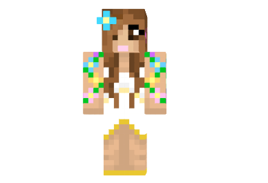  HD Flower Girl Skin  Minecraft