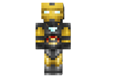  Iron Man Gold and Silver Skin  Minecraft