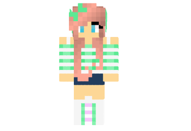  Mint Green Cutie Skin  Minecraft