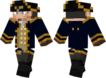  Navy Captain Skin  Minecraft