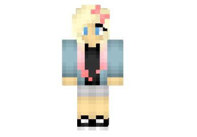  Pink Dyed Hair Girl Skin  Minecraft