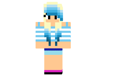  Pretty Beach Girl Skin  Minecraft