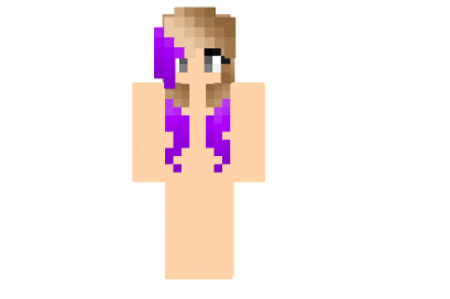  Purple Hair Skin  Minecraft