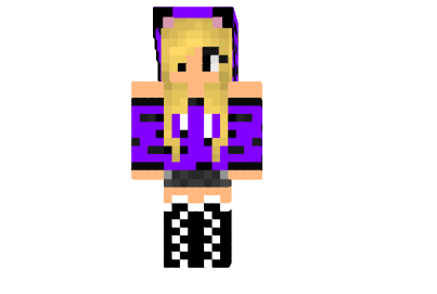  Purple Tiger Gal Skin  Minecraft