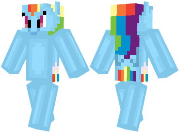  Rainbow Dash Skin  Minecraft