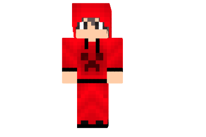  Red Creeper Hoodie Skin