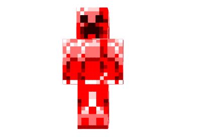  Red Diamond Creeper Skin