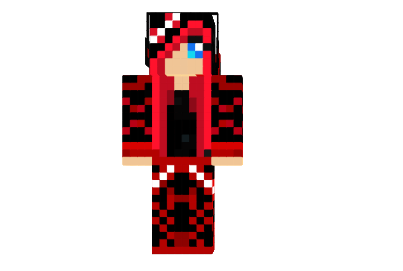  Red Emo Girl Skin  Minecraft