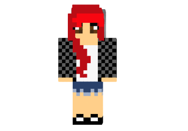  Red Haired Girl Skin  Minecraft