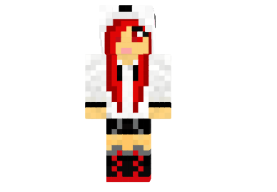  Red Panda Girl Skin  Minecraft