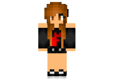  Red T Rex Girl Skin  Minecraft