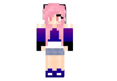  Skateboarder Girl Skin  Minecraft