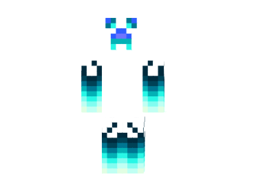  White Ice Creeper Skin  Minecraft